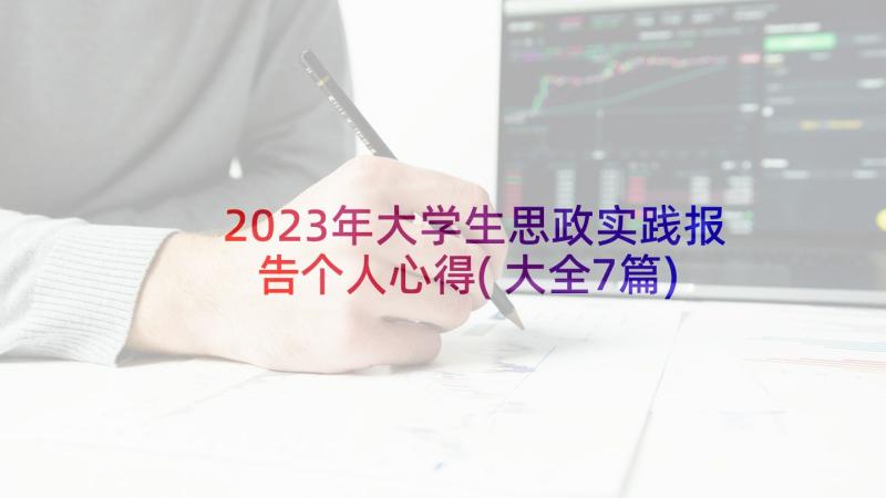 2023年大学生思政实践报告个人心得(大全7篇)