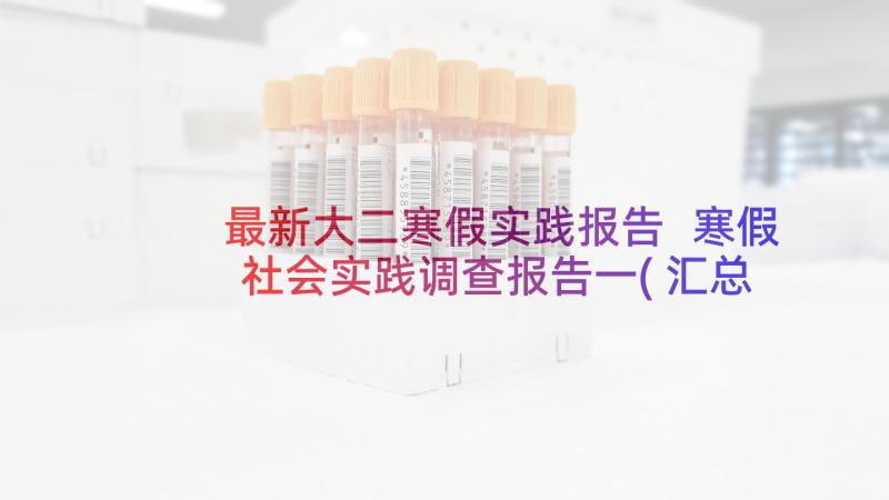 最新大二寒假实践报告 寒假社会实践调查报告一(汇总9篇)