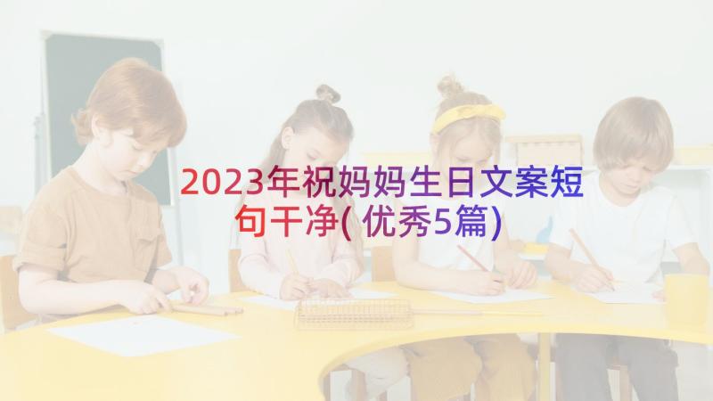 2023年祝妈妈生日文案短句干净(优秀5篇)