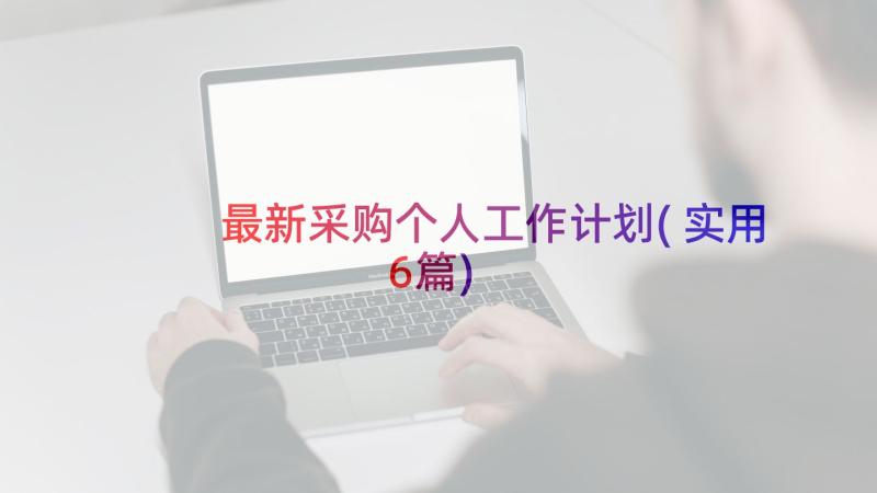 最新采购个人工作计划(实用6篇)