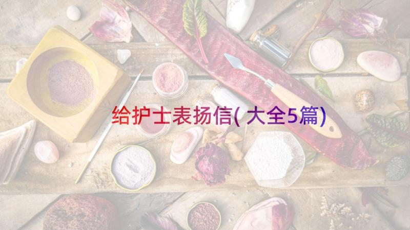 给护士表扬信(大全5篇)