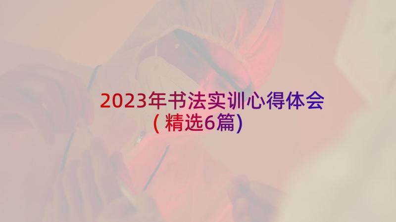 2023年书法实训心得体会(精选6篇)