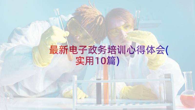 最新电子政务培训心得体会(实用10篇)