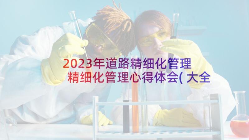 2023年道路精细化管理 精细化管理心得体会(大全7篇)