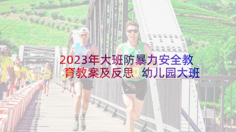 2023年大班防暴力安全教育教案及反思 幼儿园大班安全教育教学总结(模板5篇)