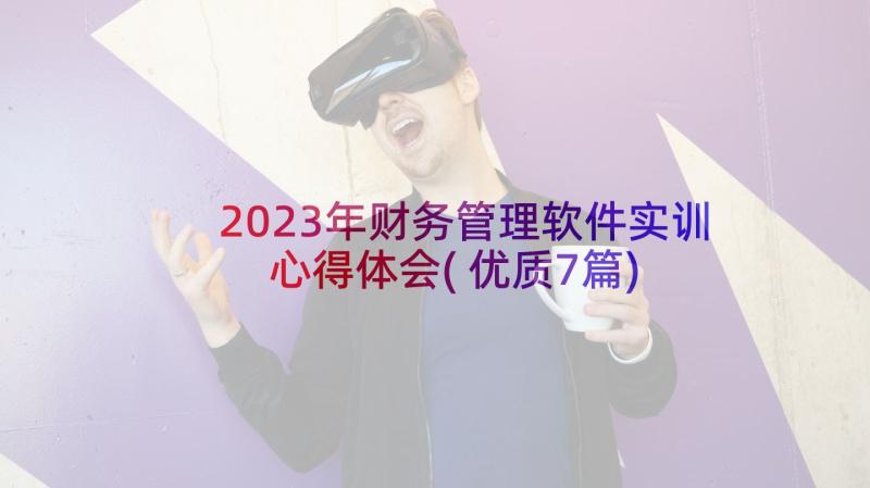 2023年财务管理软件实训心得体会(优质7篇)