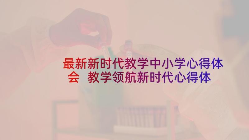 最新新时代教学中小学心得体会 教学领航新时代心得体会(优秀5篇)