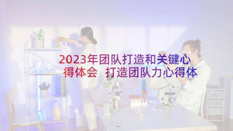 2023年团队打造和关键心得体会 打造团队力心得体会(优秀9篇)