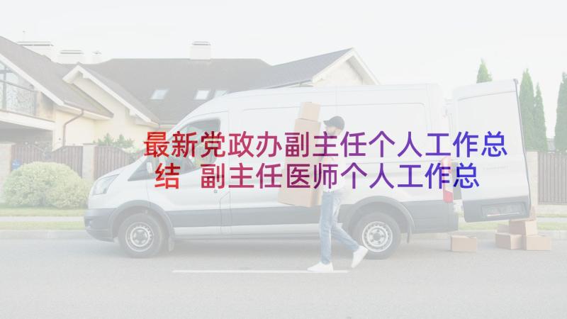 最新党政办副主任个人工作总结 副主任医师个人工作总结(精选10篇)