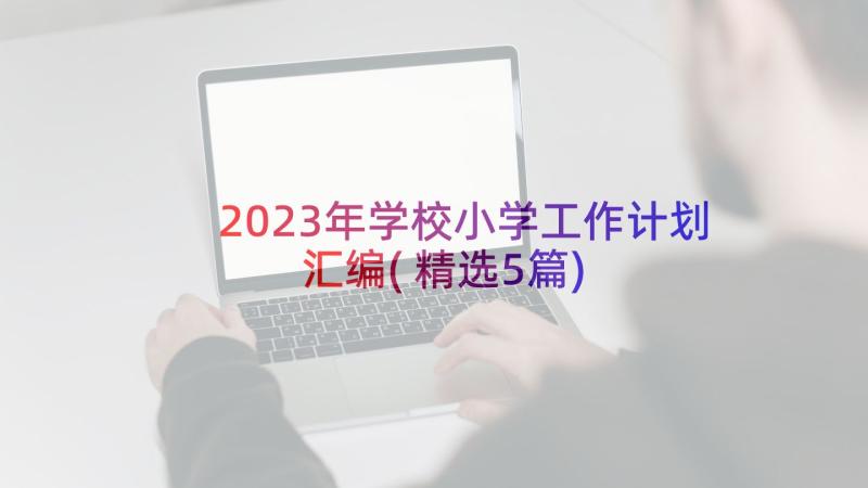 2023年学校小学工作计划汇编(精选5篇)