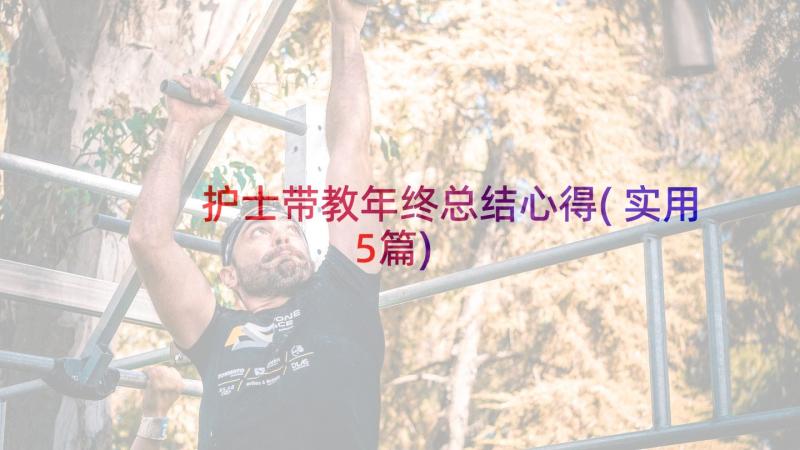 护士带教年终总结心得(实用5篇)