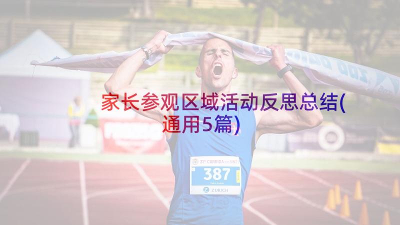 家长参观区域活动反思总结(通用5篇)