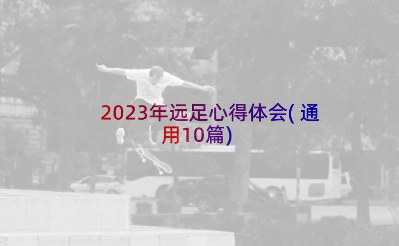 2023年远足心得体会(通用10篇)