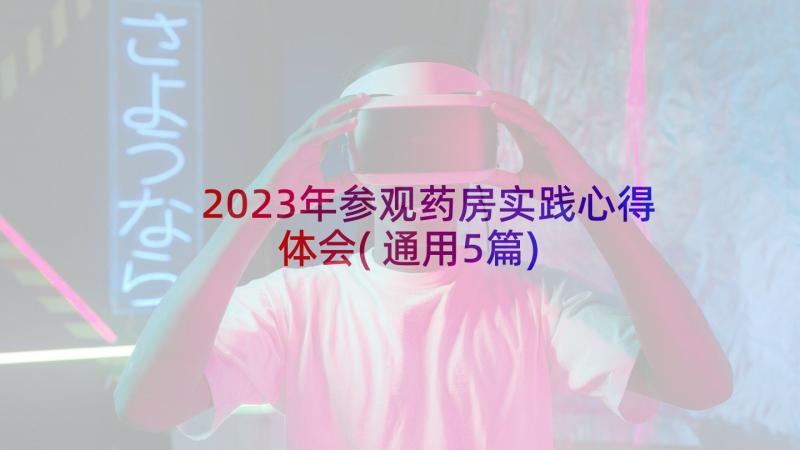 2023年参观药房实践心得体会(通用5篇)