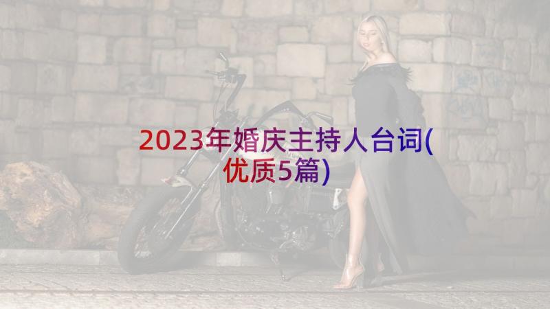 2023年婚庆主持人台词(优质5篇)