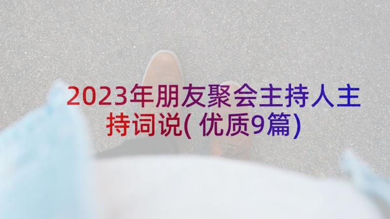 2023年朋友聚会主持人主持词说(优质9篇)