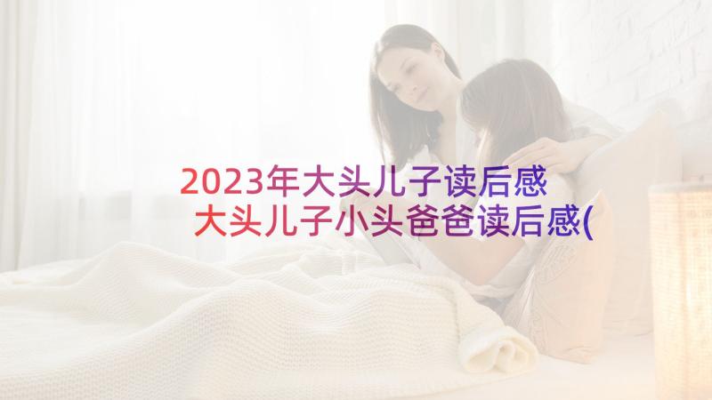 2023年大头儿子读后感 大头儿子小头爸爸读后感(优秀9篇)