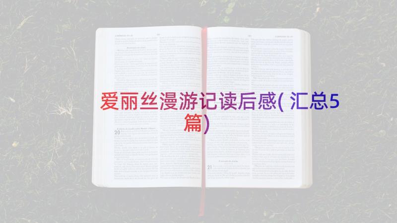 爱丽丝漫游记读后感(汇总5篇)