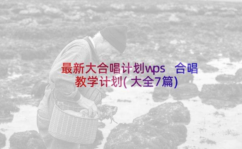 最新大合唱计划wps 合唱教学计划(大全7篇)