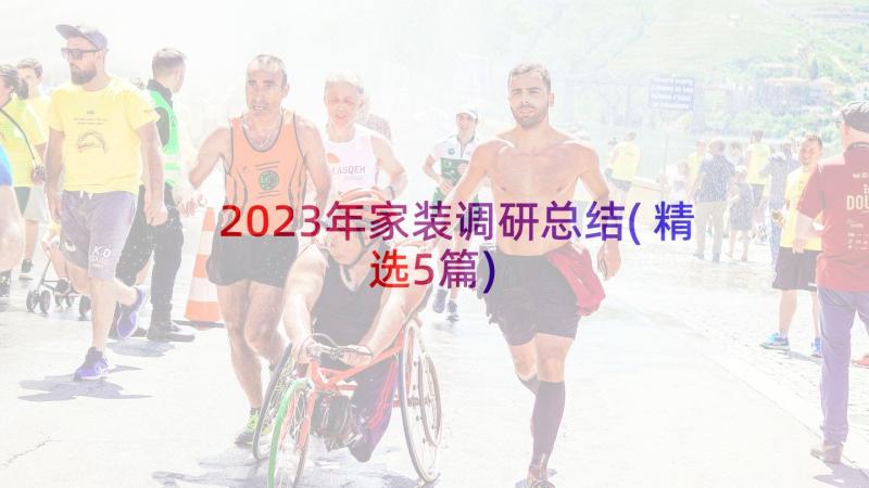 2023年家装调研总结(精选5篇)