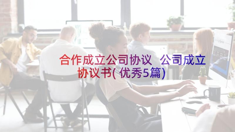 合作成立公司协议 公司成立协议书(优秀5篇)