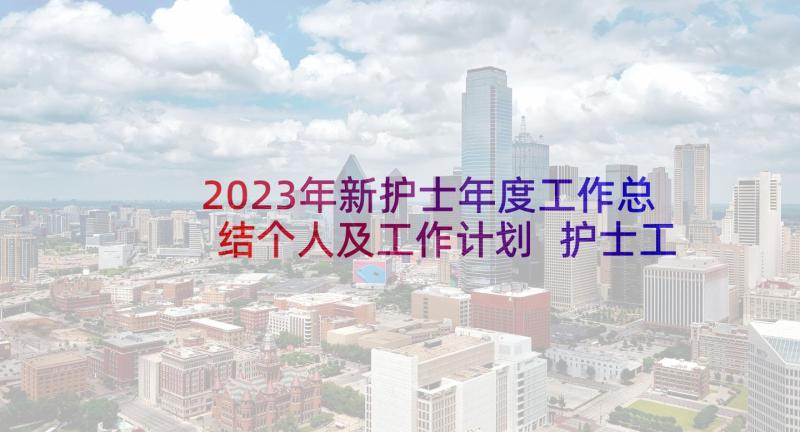 2023年新护士年度工作总结个人及工作计划 护士工作计划(优秀10篇)