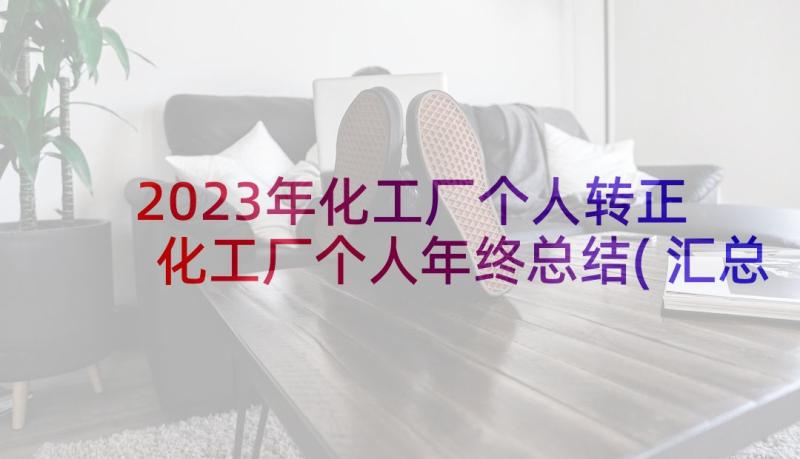 2023年化工厂个人转正 化工厂个人年终总结(汇总5篇)