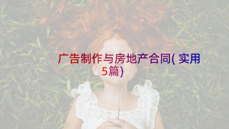 广告制作与房地产合同(实用5篇)