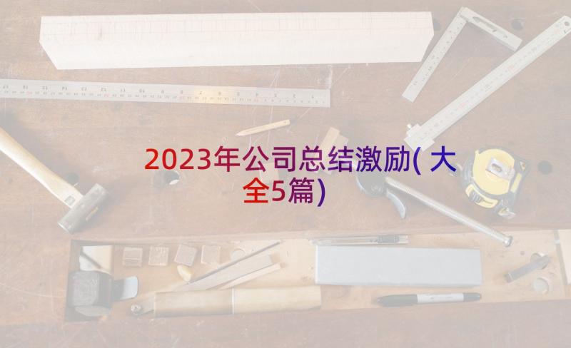 2023年公司总结激励(大全5篇)