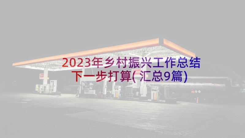 2023年乡村振兴工作总结下一步打算(汇总9篇)