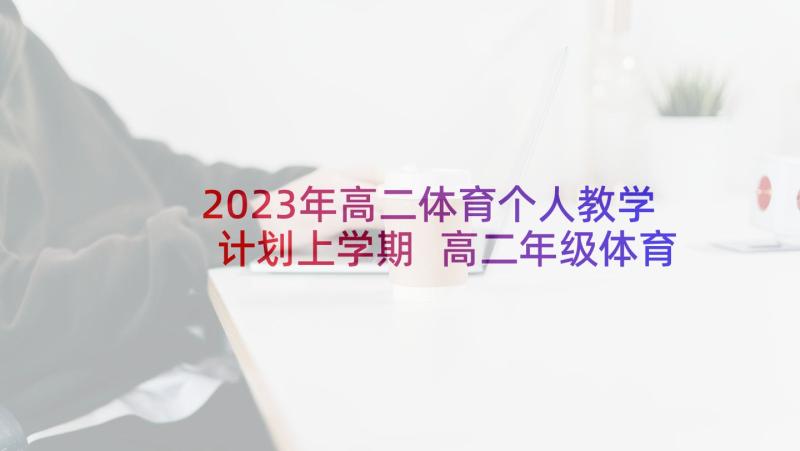 2023年高二体育个人教学计划上学期 高二年级体育教学计划(实用5篇)