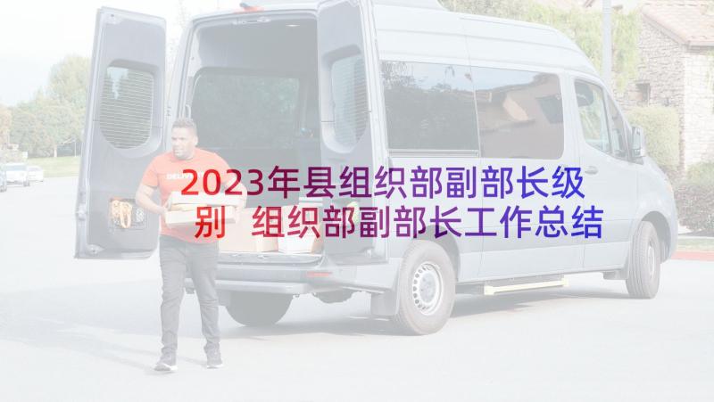 2023年县组织部副部长级别 组织部副部长工作总结(优秀9篇)