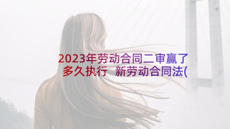 2023年劳动合同二审赢了多久执行 新劳动合同法(大全5篇)