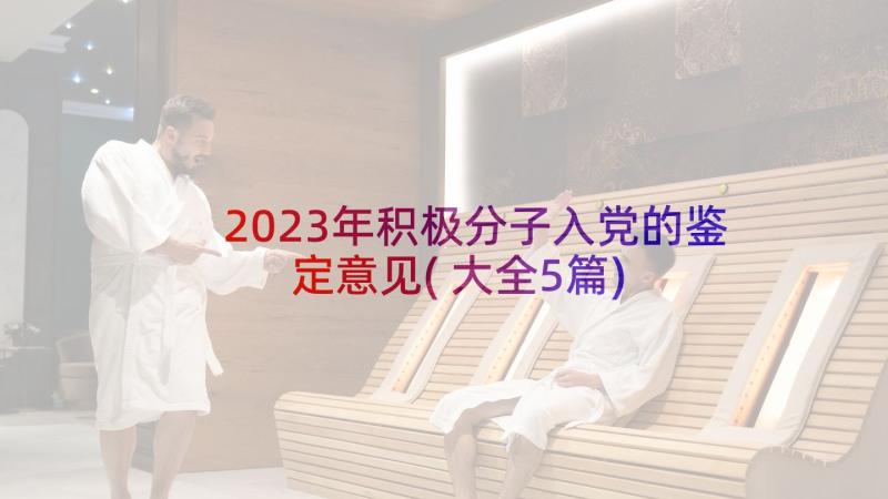 2023年积极分子入党的鉴定意见(大全5篇)