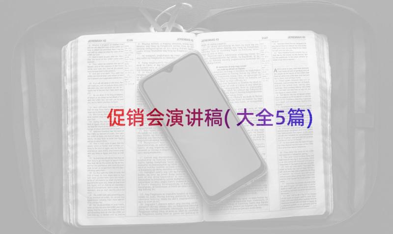 促销会演讲稿(大全5篇)