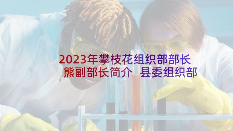 2023年攀枝花组织部部长熊副部长简介 县委组织部副部长心得体会(通用5篇)