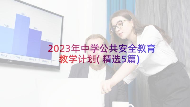 2023年中学公共安全教育教学计划(精选5篇)