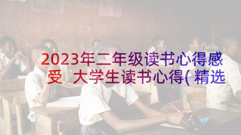 2023年二年级读书心得感受 大学生读书心得(精选9篇)