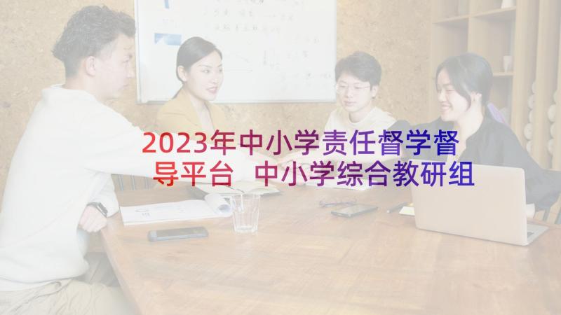 2023年中小学责任督学督导平台 中小学综合教研组学年度工作计划(汇总5篇)