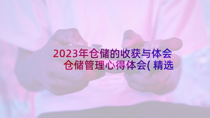 2023年仓储的收获与体会 仓储管理心得体会(精选6篇)