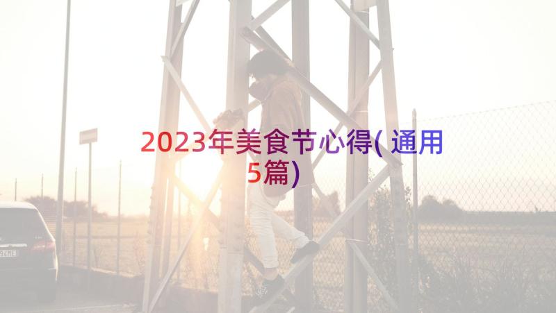 2023年美食节心得(通用5篇)