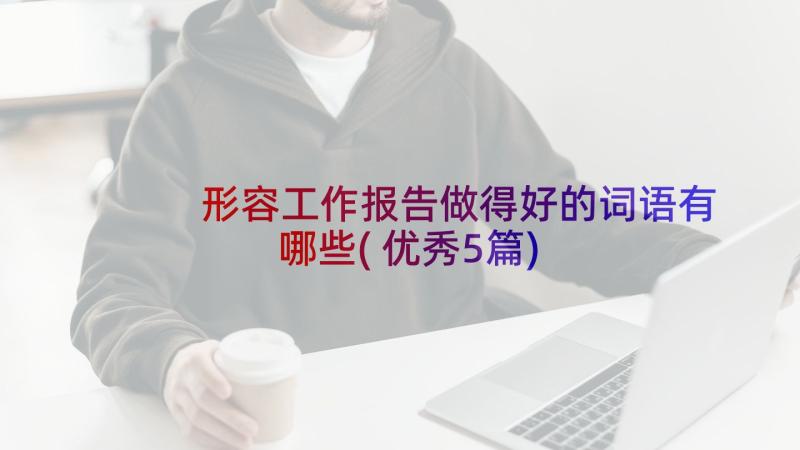 形容工作报告做得好的词语有哪些(优秀5篇)