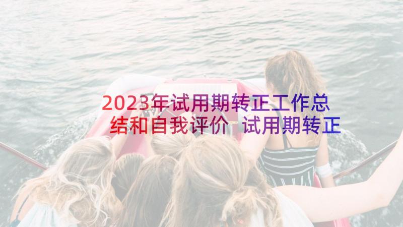 2023年试用期转正工作总结和自我评价 试用期转正自我鉴定(实用6篇)