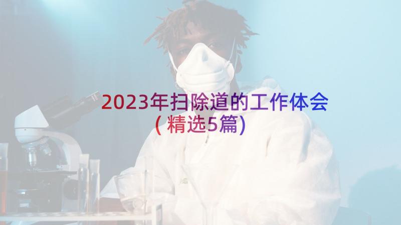 2023年扫除道的工作体会(精选5篇)