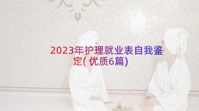 2023年护理就业表自我鉴定(优质6篇)