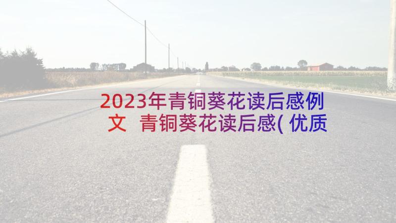 2023年青铜葵花读后感例文 青铜葵花读后感(优质6篇)