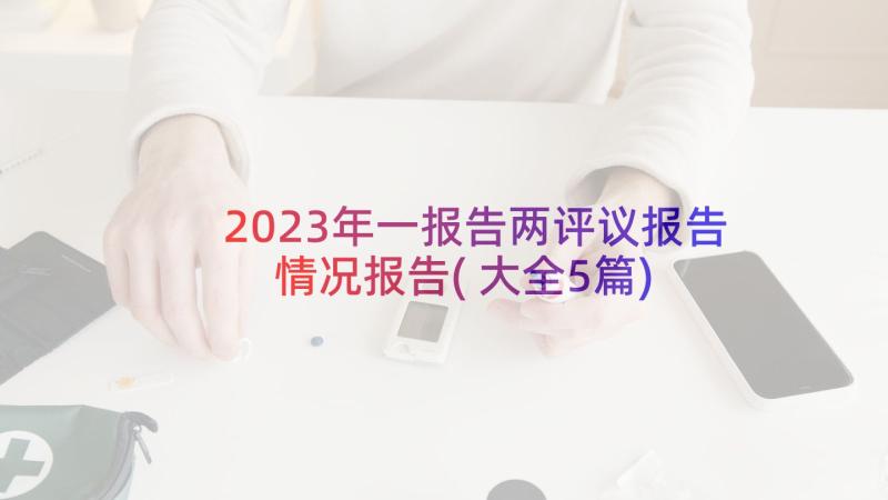 2023年一报告两评议报告情况报告(大全5篇)