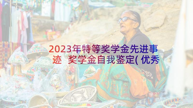 2023年特等奖学金先进事迹 奖学金自我鉴定(优秀10篇)