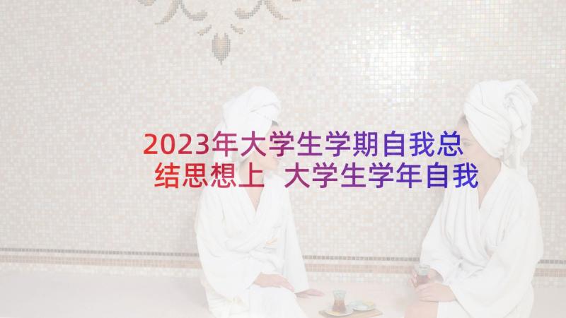 2023年大学生学期自我总结思想上 大学生学年自我鉴定(汇总5篇)