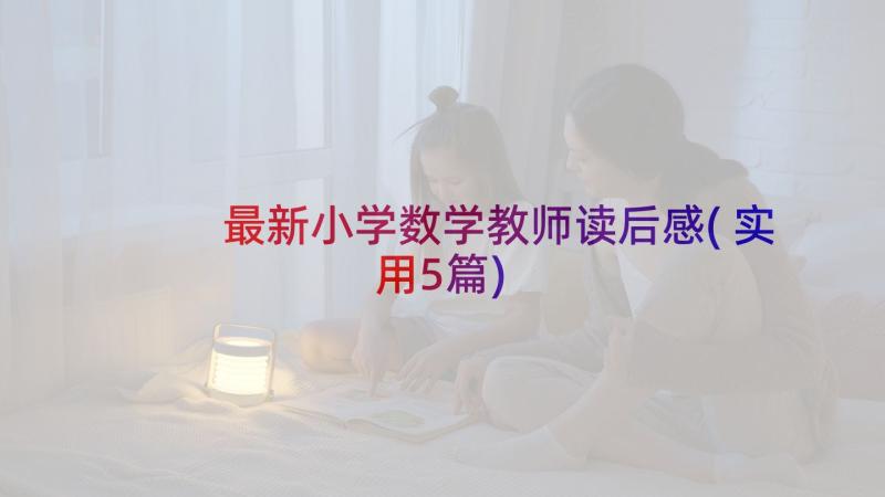 最新小学数学教师读后感(实用5篇)